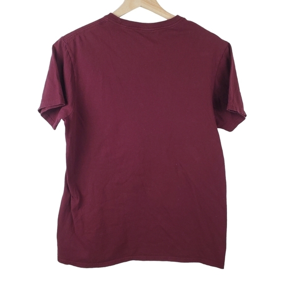 HARRY Potter‎ Tshirt Womens Medium Quidditch Graphic Tee Short sleeve Maroon - Picture 2 of 8